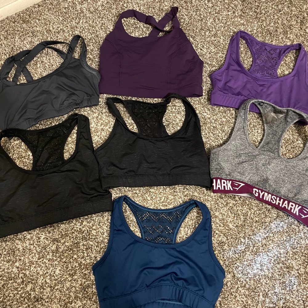 Lot 7 Lululemon, Zyia, Gymshark and Kiana Sports Bras